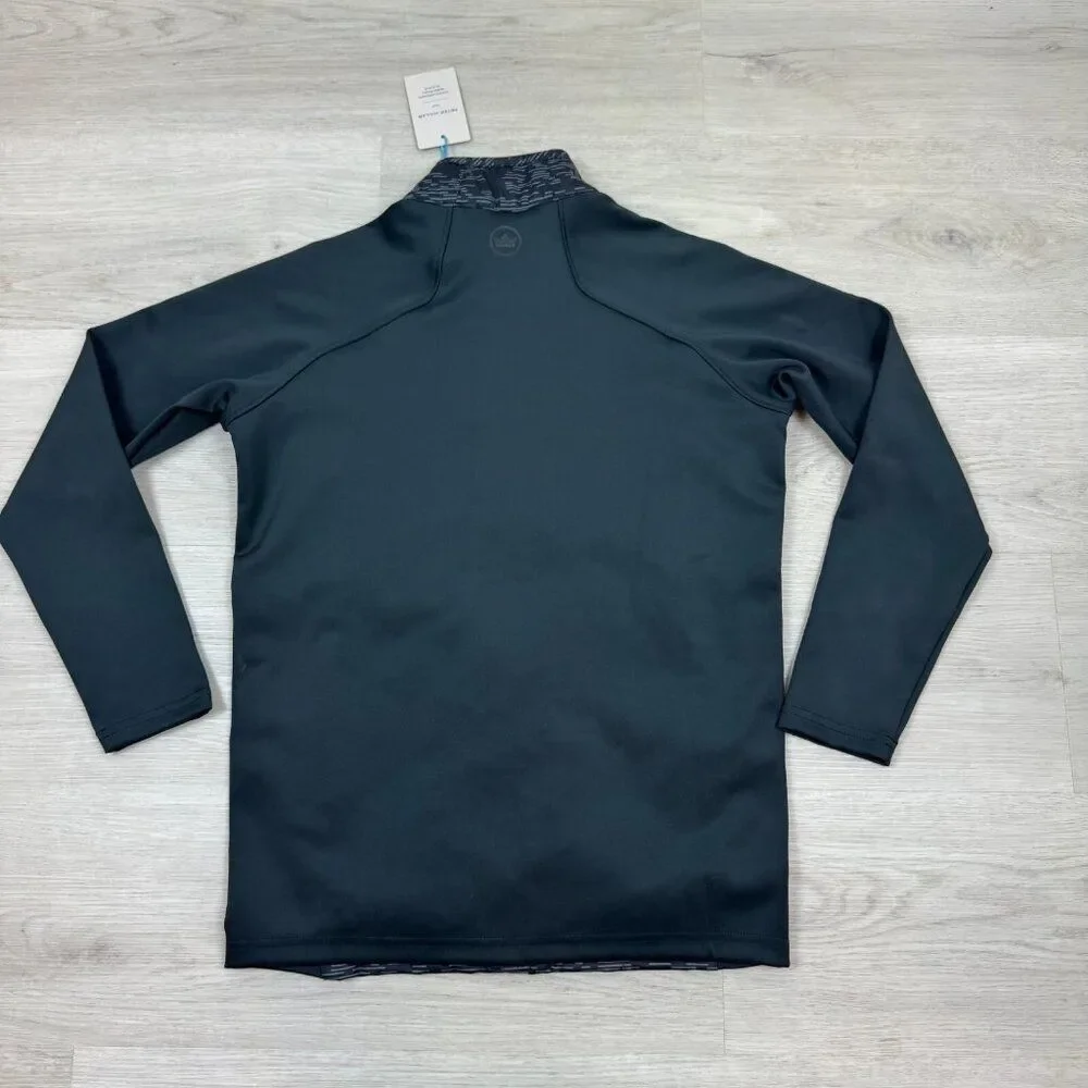 Peter Millar Boys Merge Hybrid‎ Jacket Size Large Black Full Zip
